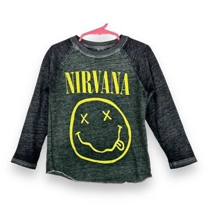 Nirvana Boy’s Graphic Long Sleeve Shirt Size 3T